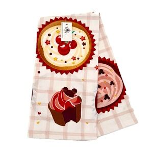 Disney Parks Minnie Mickey Mouse Cupcake Desserts Baking Kitchen Dish Towel 2022